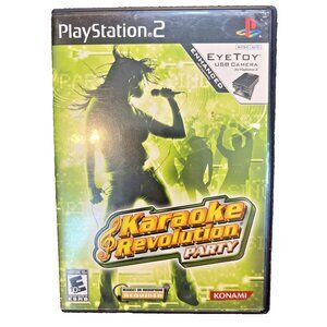 Karaoke Revolution Party PS2 Game Manual & Original Case